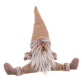 Julgranskula Beige Polyresin Tyg Tomte 40 x 11 x 38 cm