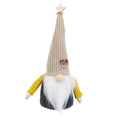 Julgranskula Grön Beige Sand Tyg Tomte 20 cm