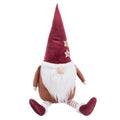 Julgranskula Vit Röd Sand Tyg Tomte 53 cm