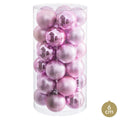 Julgranskulor Rosa Plast Ø 6 cm (30 antal)