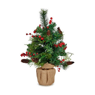 Christmas Tree Brown Red Green 23 x 47 x 27 cm