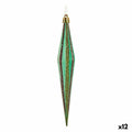 Christmas Decorations Set Streched Green Golden 3 x 8,5 x 19 cm (12 Units)