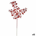 Branch Glitter Red Metal Plastic 41 x 75 x 2,5 cm (12 Units)