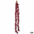 Garland Tinsel Plastic Pink 11 x 11 x 200 cm (36 Units)