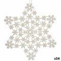 Christmas bauble Star Mother of pearl 31,5 x 32 x 0,1 cm (24 Units)