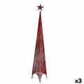 Christmas Tree Tower Red Metal Plastic 42 x 218 x 42 cm (3 Units)