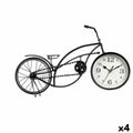 Table clock Bicycle Black Metal 42 x 24 x 10 cm (4 Units)