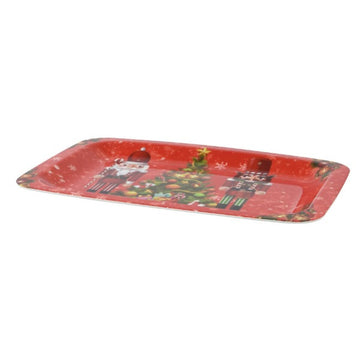 Tray Lifetime Red Printed Christmas 41 x 2,2 x 29 cm