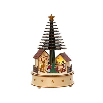 Christmas bauble Lumineo Small house 15 x 25 cm MicroLED